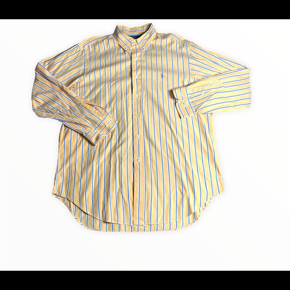 READ: THREE Ralph Lauren Mens Long Sleeve Button Down Shirt. XL. See description